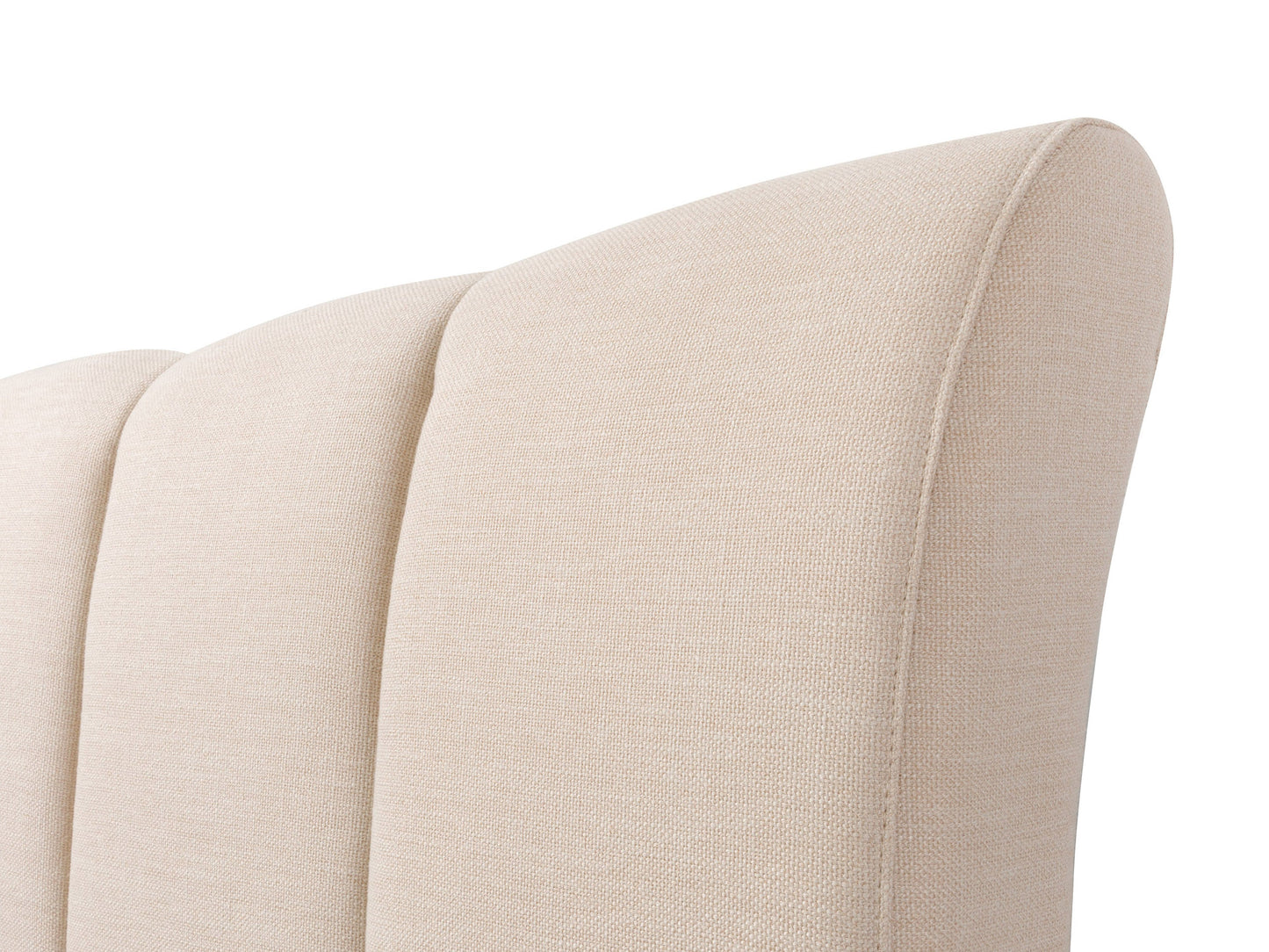 cream Channel Tufted Queen Bed Rosewell Collection detail image by CorLiving#color_cream