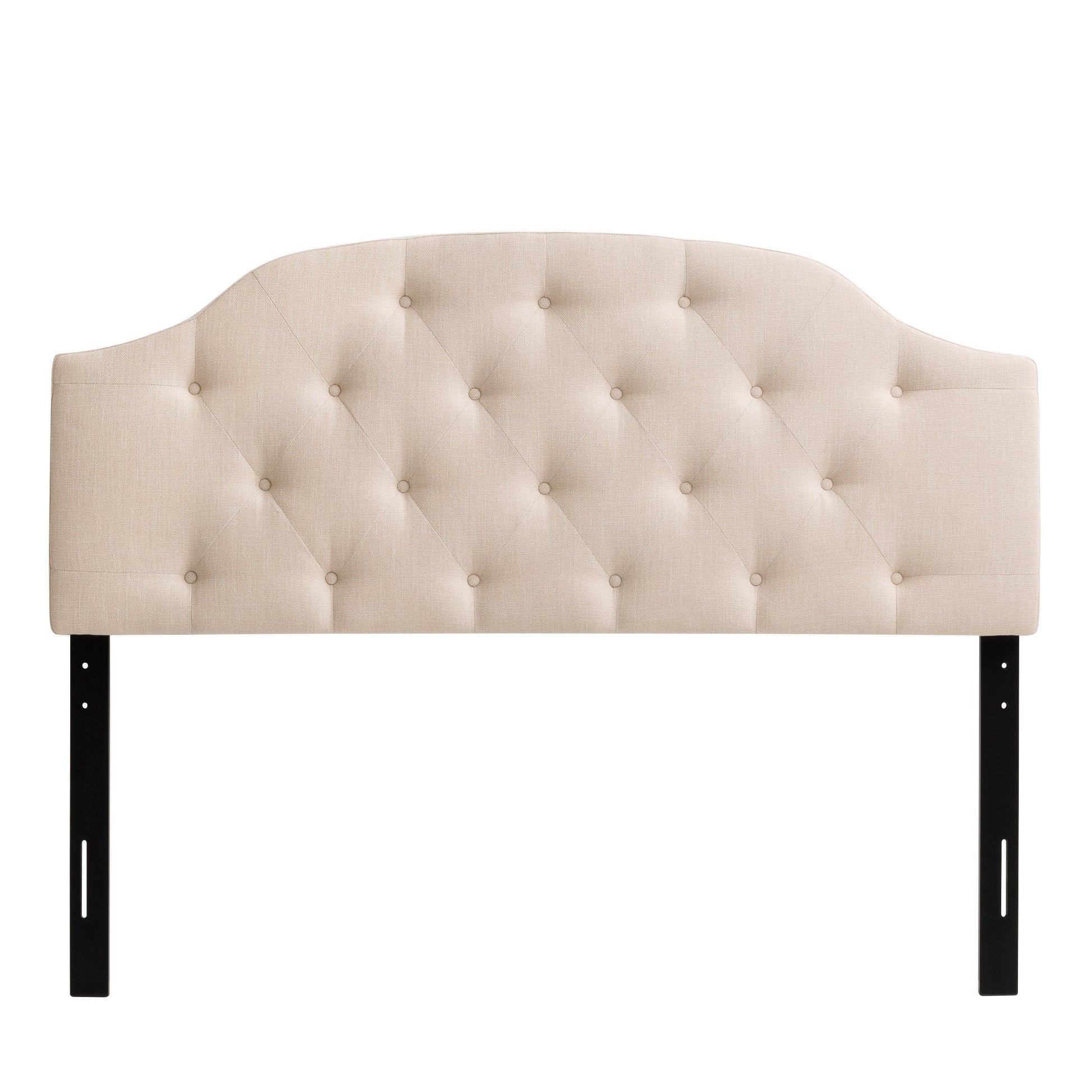 cream Diamond Tufted Headboard, Full / Double Calera Collection product image by CorLiving#color_cream