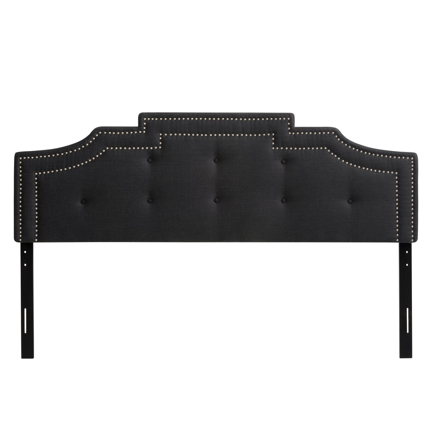 dark grey Padded Headboard, King Aspen Collection product image by CorLiving#color_dark-grey