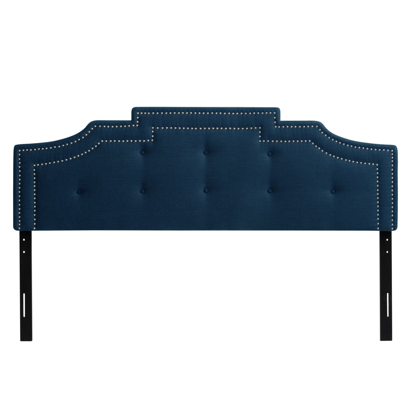 navy blue Padded Headboard, King Aspen Collection product image by CorLiving#color_navy-blue