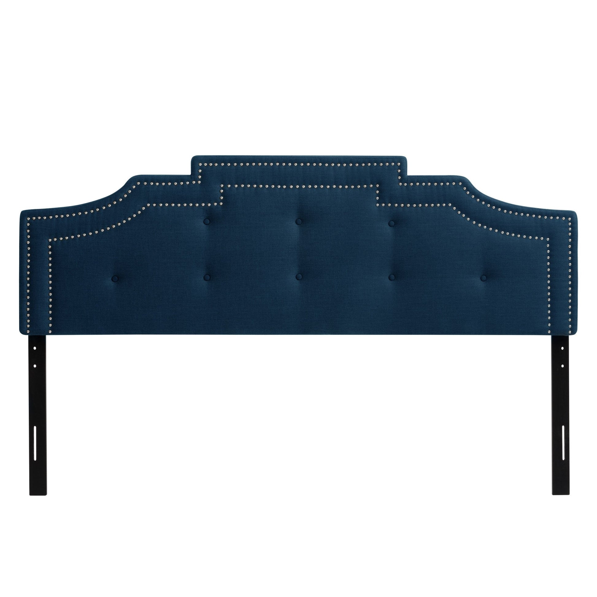 navy blue Padded Headboard, King Aspen Collection product image by CorLiving#color_navy-blue