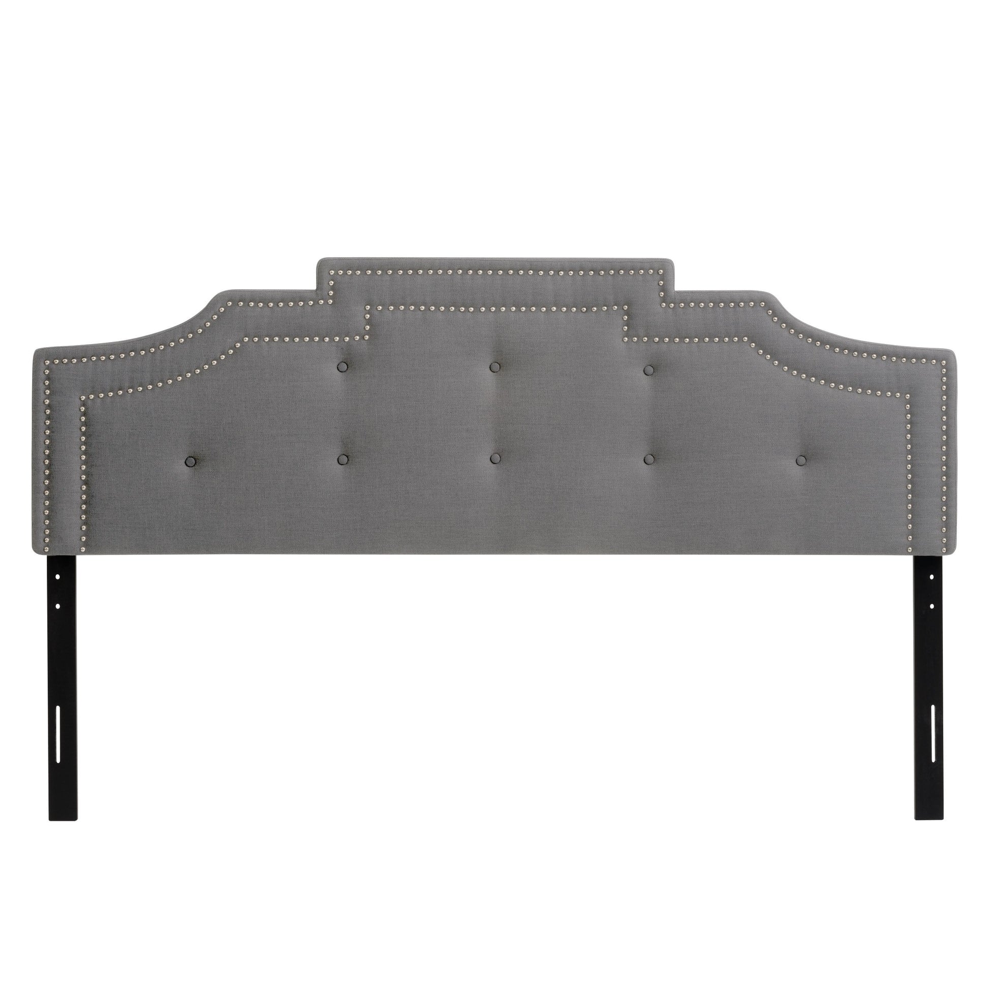 light grey Padded Headboard, King Aspen Collection product image by CorLiving#color_light-grey