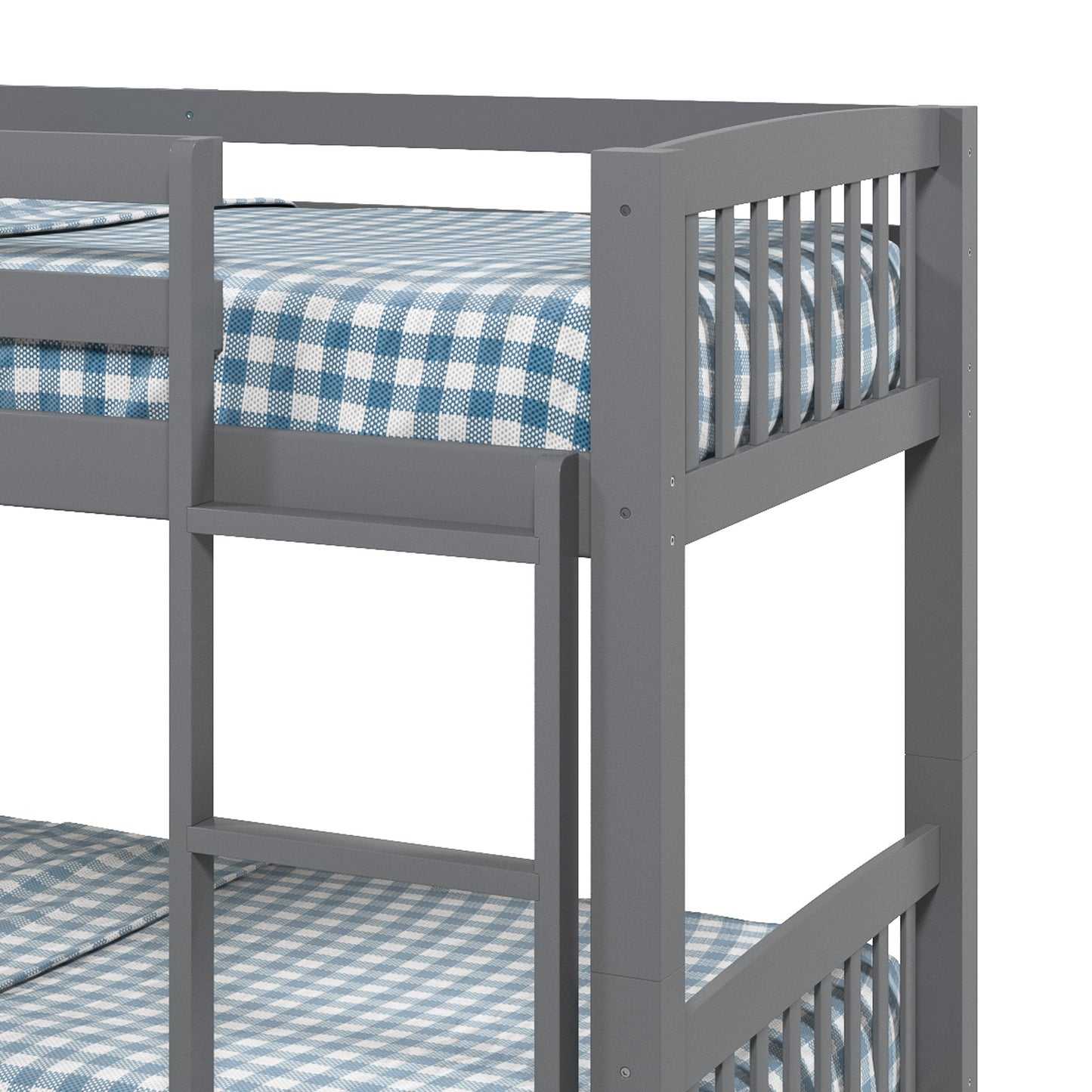 grey Wooden Bunk Bed Dakota Collection detail image by CorLiving#color_grey