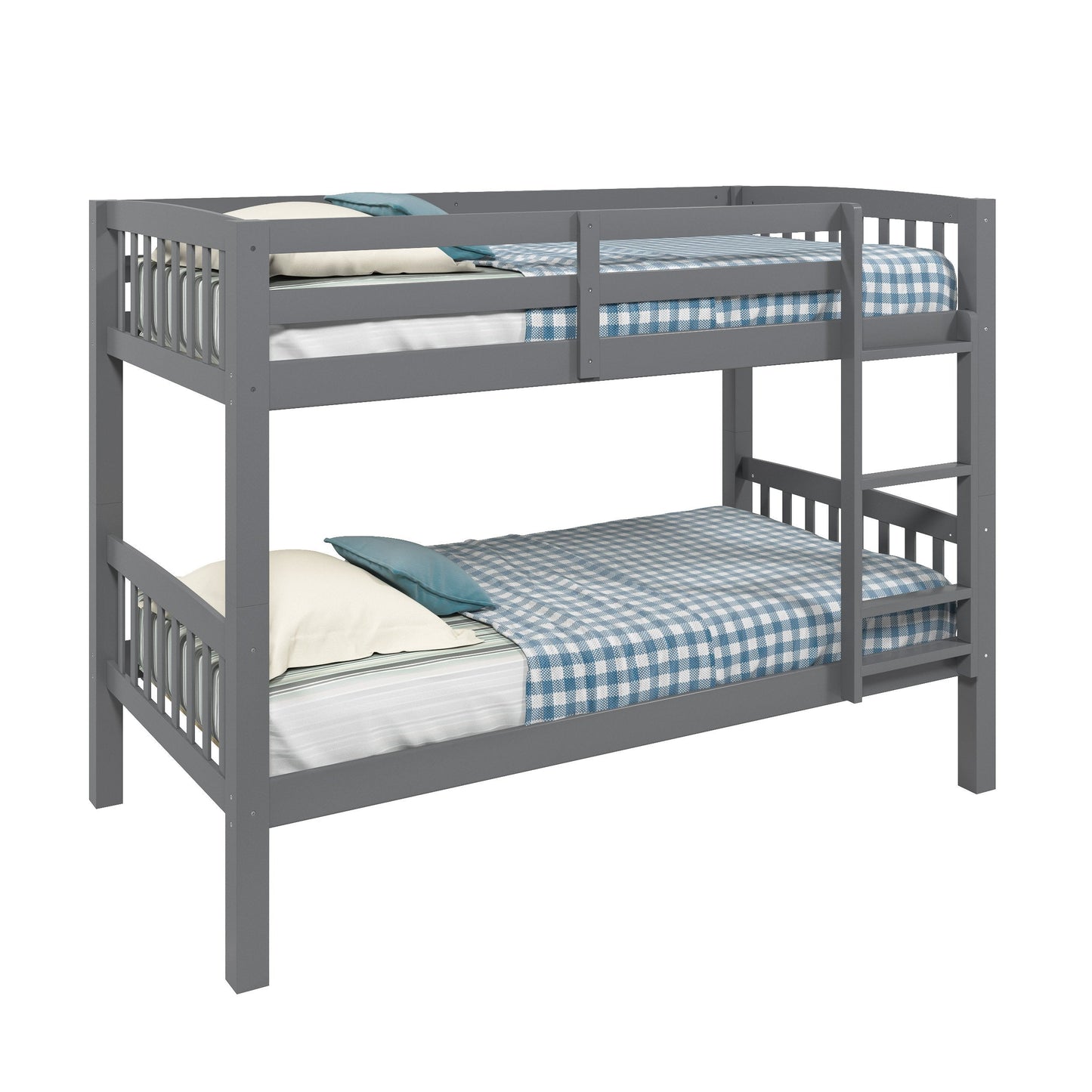 grey Wooden Bunk Bed Dakota Collection product image by CorLiving#color_grey