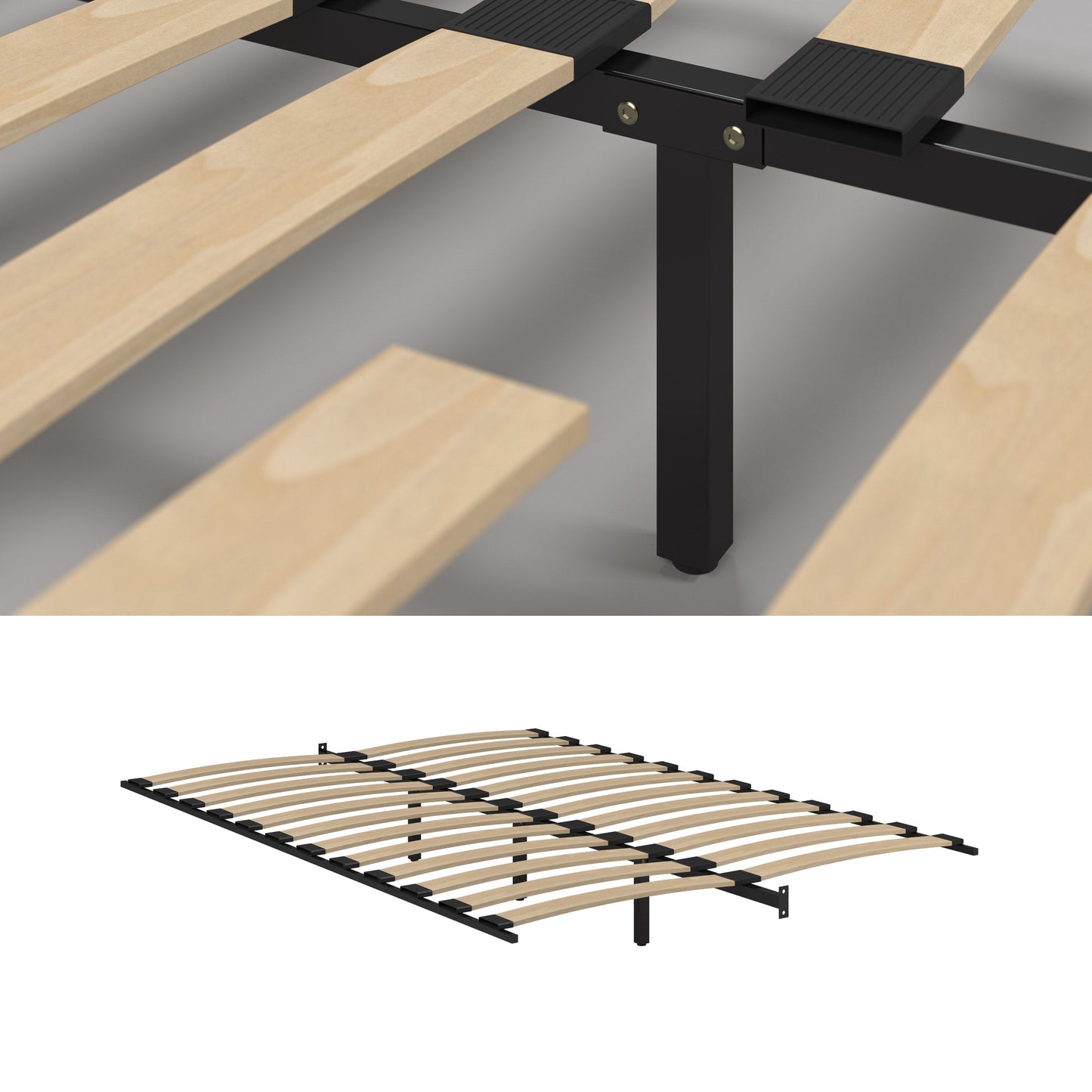 black Double / Full Bed San Antonio Collection product image by CorLiving#color_black