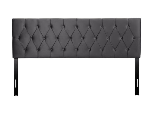 dark grey Velvet Headboard, King Catalina Collection product image by CorLiving#color_dark-grey