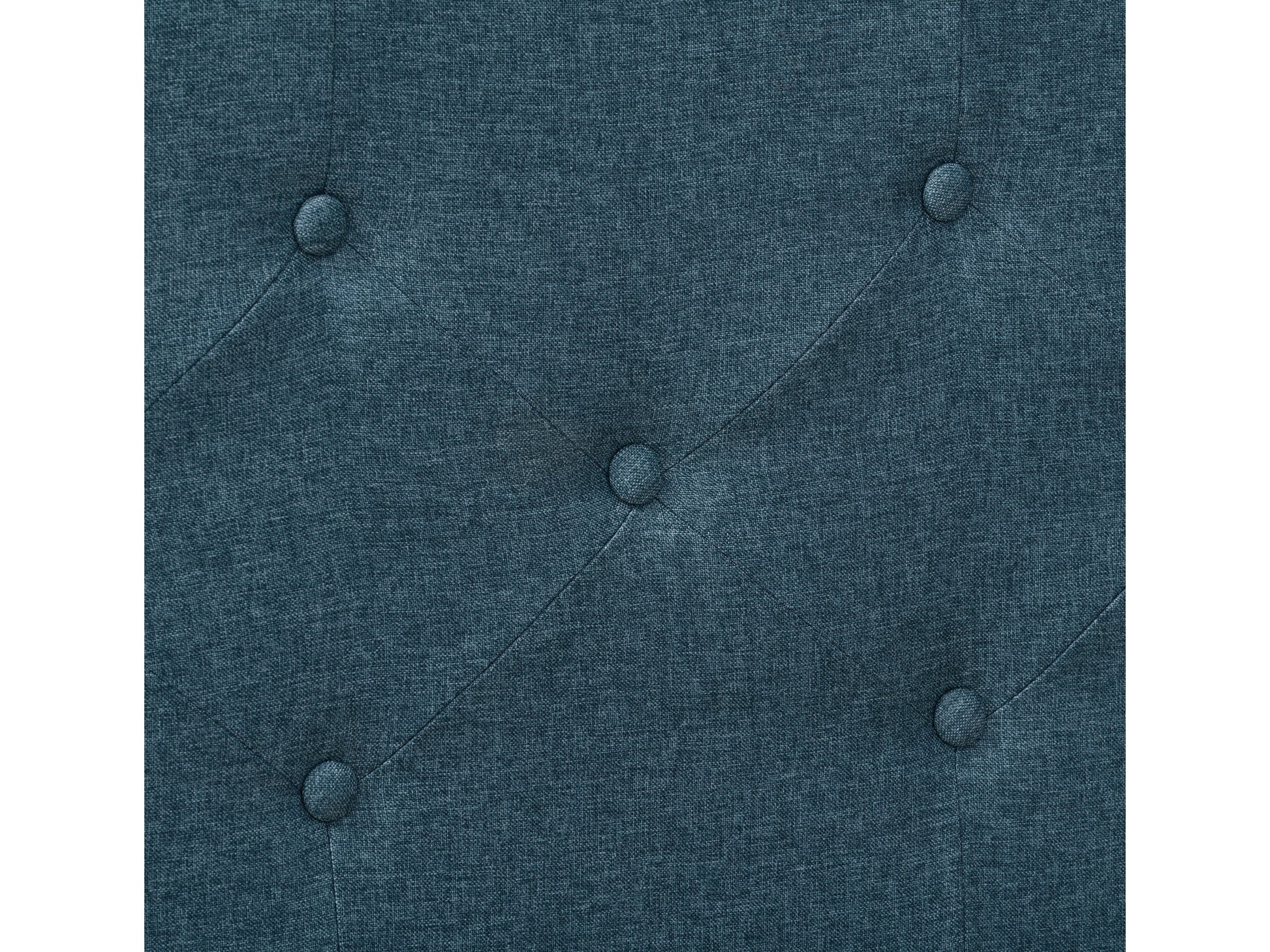 ocean blue Button Tufted Queen Bed Nova Ridge Collection detail image by CorLiving#color_nova-ridge-ocean-blue