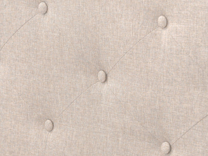 cream Button Tufted King Bed Nova Ridge Collection detail image by CorLiving#color_nova-ridge-cream