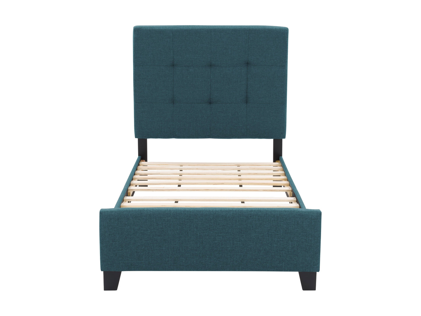 Blue Twin / Single Panel Bed Ellery Collection product image by CorLiving#color_ellery-blue