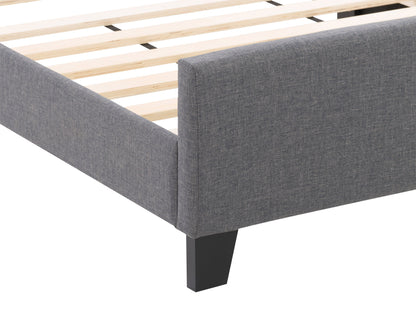 grey Contemporary Twin / Single Bed Juniper Collection detail image by CorLiving#color_juniper-grey