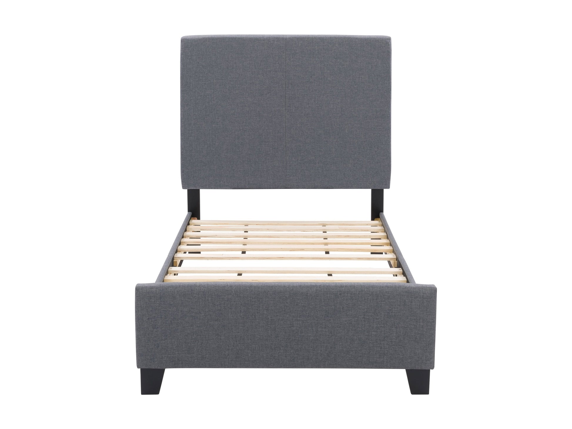 grey Contemporary Twin / Single Bed Juniper Collection product image by CorLiving#color_juniper-grey