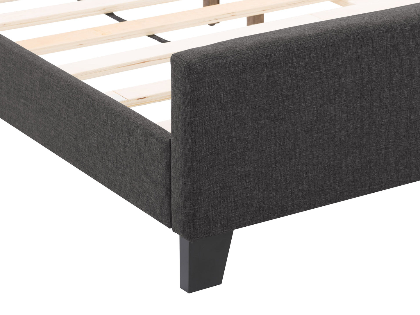 charcoal Contemporary Queen Bed Juniper Collection detail image by CorLiving#color_juniper-charcoal