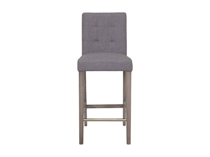 silver grey Wood Bar Stool Bar Height Leila Collection product image by CorLiving#color_silver-grey