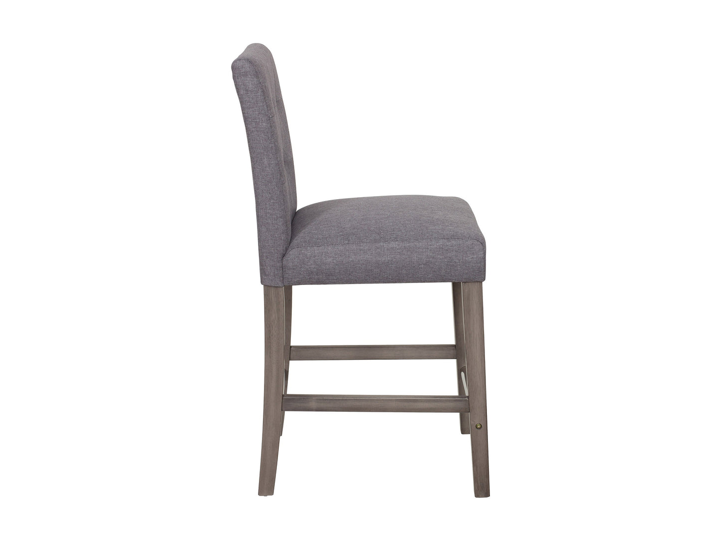 silver grey Wood Bar Stool Counter Height Leila Collection product image by CorLiving#color_silver-grey