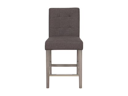 charcoal brown Wood Bar Stool Counter Height Leila Collection product image by CorLiving#color_charcoal-brown