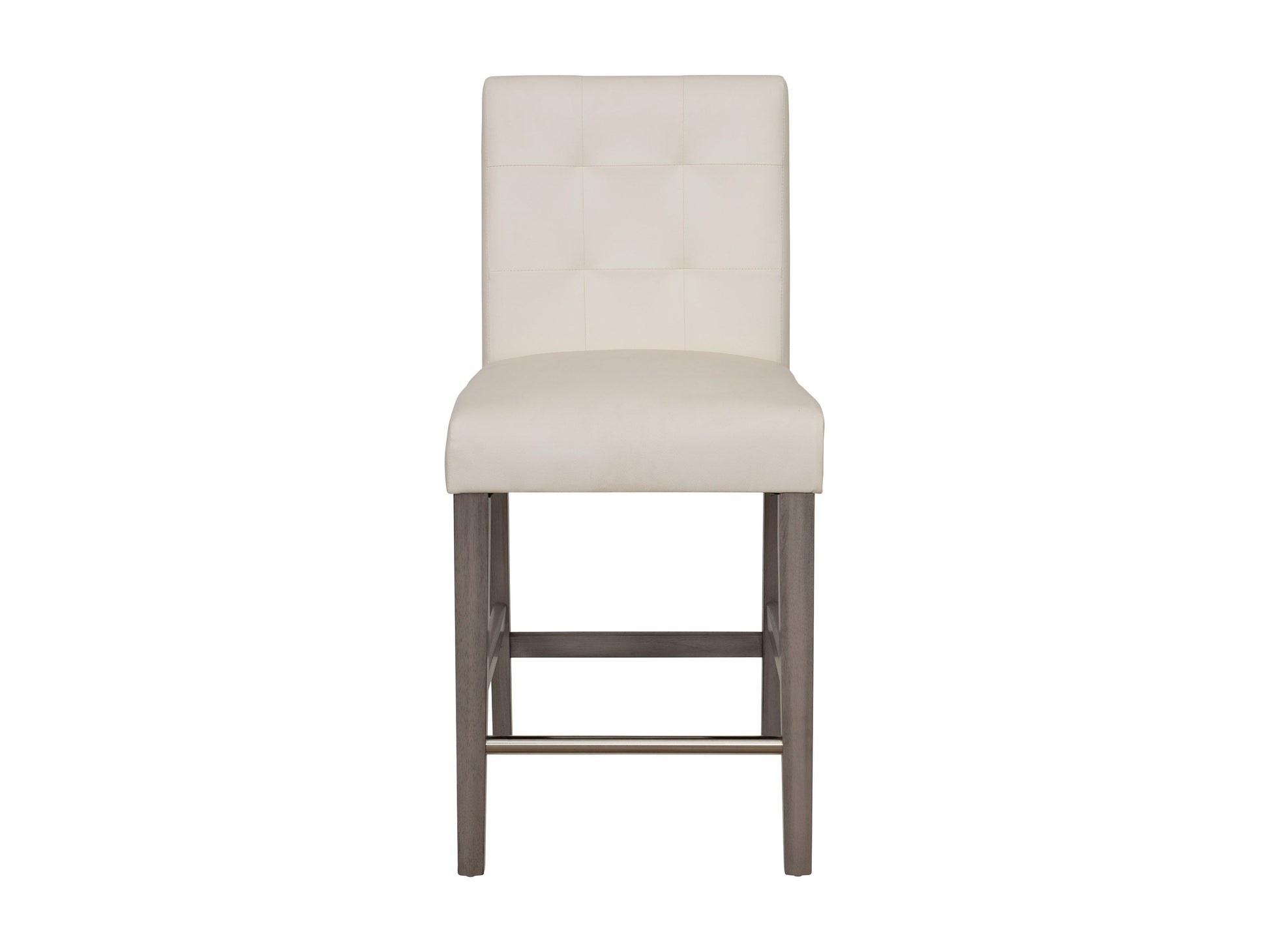 white Wood Bar Stool Counter Height Leila Collection product image by CorLiving#color_white