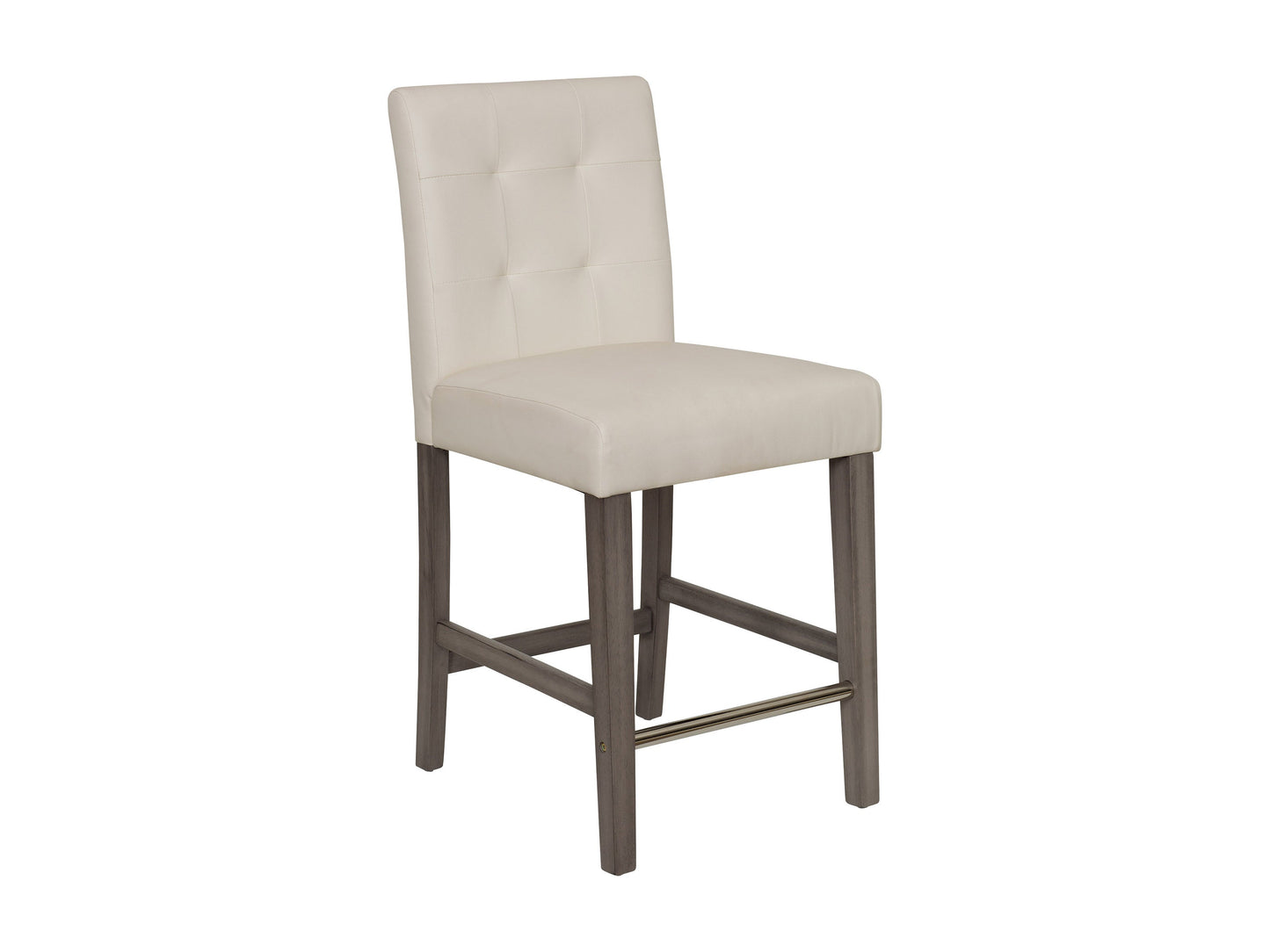 white Wood Bar Stool Counter Height Leila Collection product image by CorLiving#color_white