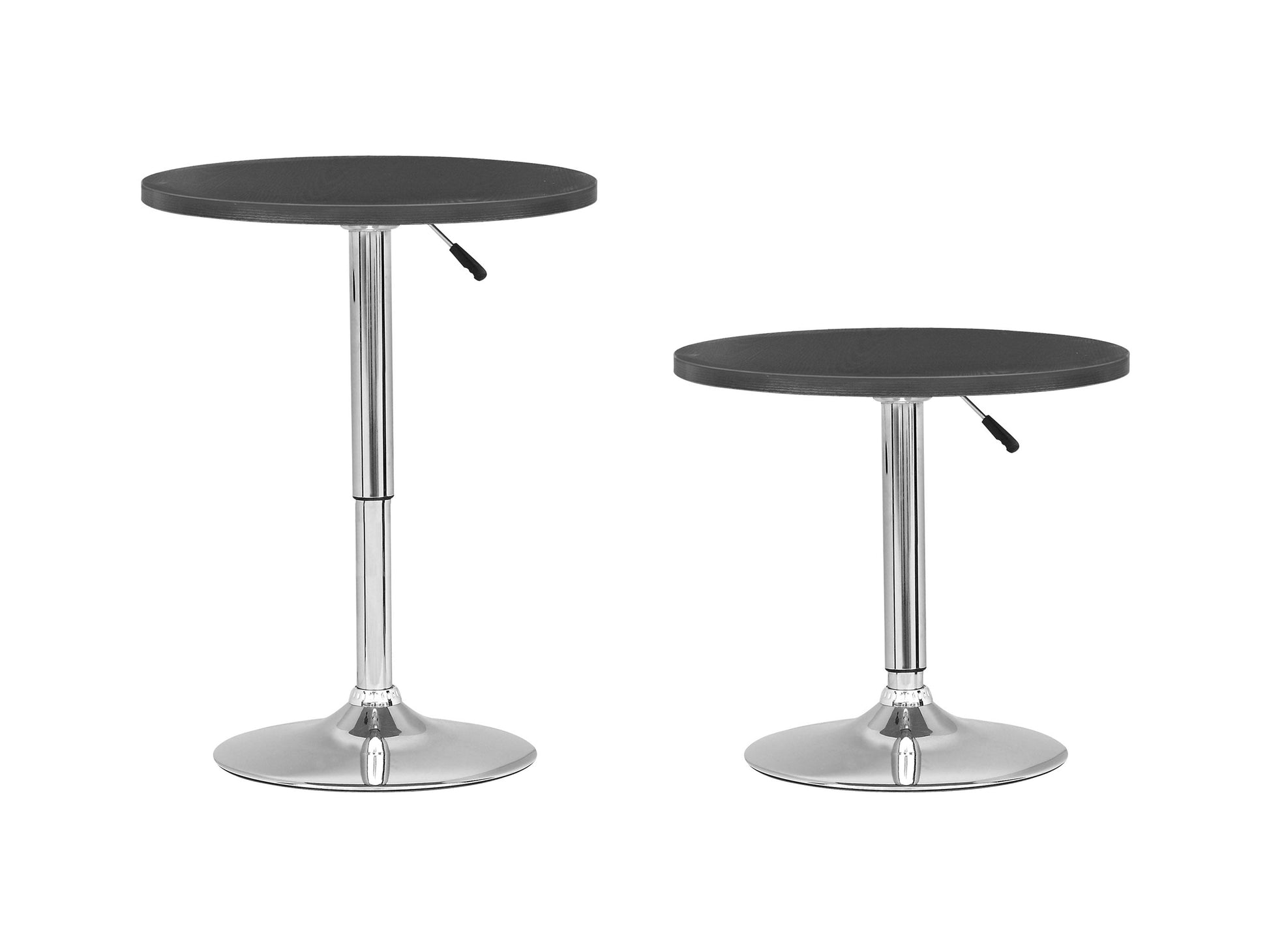 black Adjustable Height Bar Table, Round Maya Collection product image by CorLiving#color_black