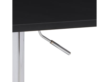 black Adjustable Height Bar Table, Square Maya Collection detail image by CorLiving#color_black