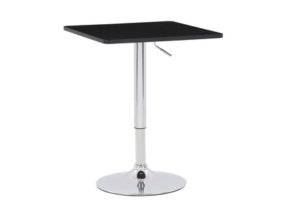 black Adjustable Height Bar Table, Square Maya Collection product image by CorLiving#color_black