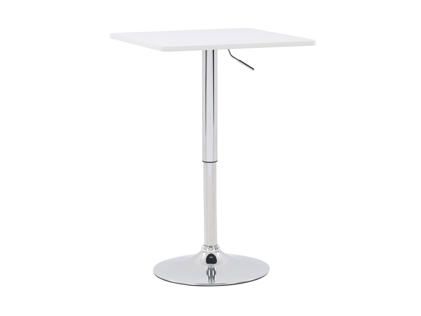 white Adjustable Height Bar Table, Square Maya Collection product image by CorLiving#color_white