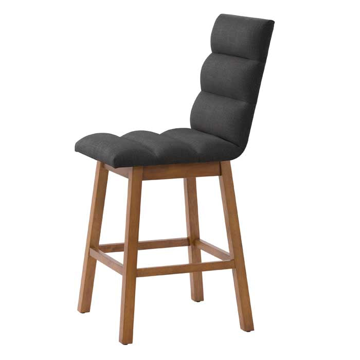 dark grey and brown Wood Bar Stools Set of 2 Lilibet Collection product image by CorLiving#color_dpt-dark-grey
