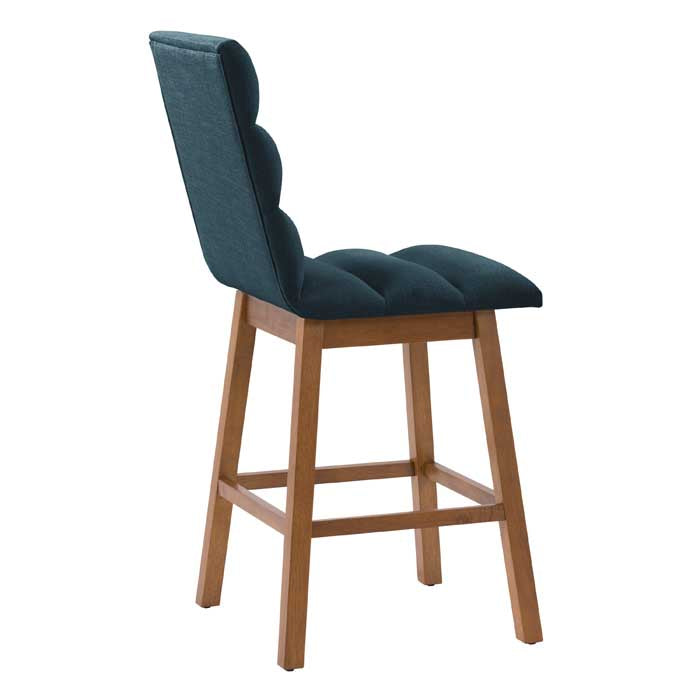 navy blue and brown Wood Bar Stools Set of 2 Lilibet Collection product image by CorLiving#color_dpt-blue
