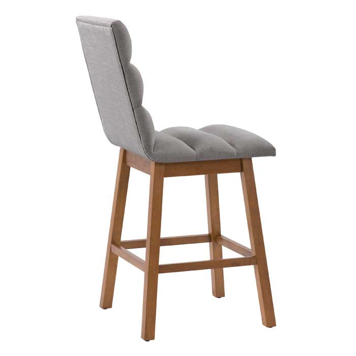 light grey and brown Wood Bar Stools Set of 2 Lilibet Collection product image by CorLiving#color_dpt-grey