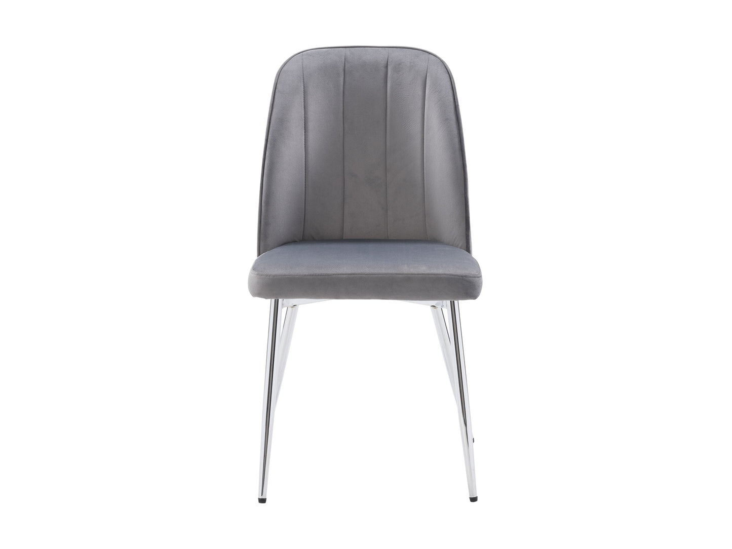 grey Velvet Dining Room Chairs, Set of 2 Noelle Collection product image by CorLiving#color_grey