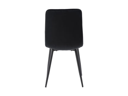 black Velvet Upholstered Dining Chairs, Set of 2 Nash Collection product image by CorLiving#color_black