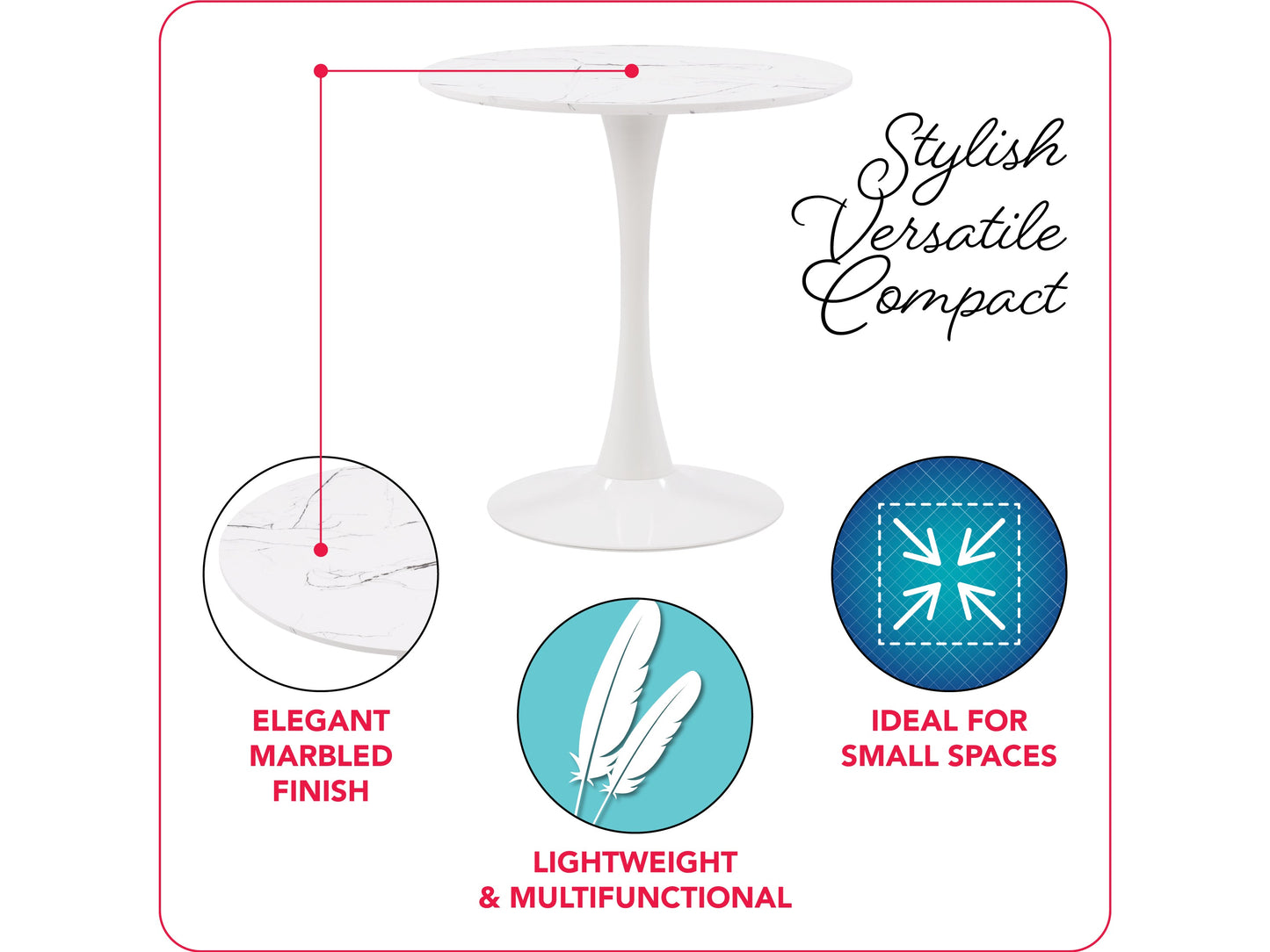 grey 3 Piece Bistro Dining Set Ivo Collection infographic by CorLiving#color_ivo-light-grey