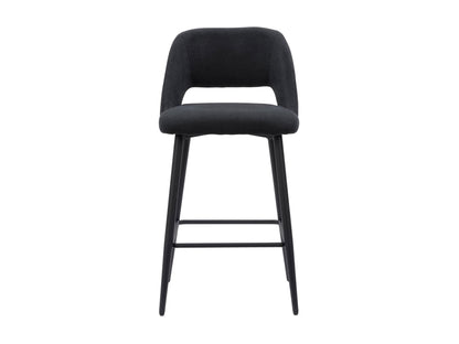 black Velvet Bar Stools Set of 2 Talia Collection product image by CorLiving#color_black