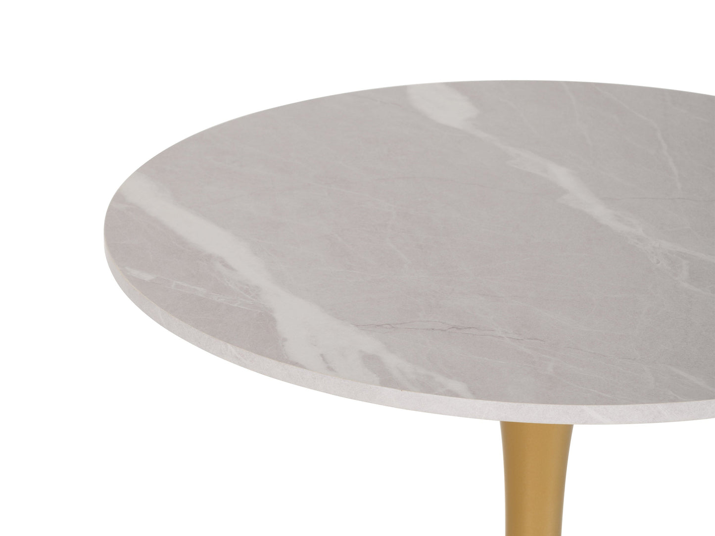 grey marble Round Bistro Table 28" Ivo Collection detail image by CorLiving#color_ivo-grey-marble