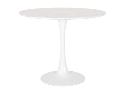 white Round Marbled Bistro Table 35" Ivo Collection product image by CorLiving#color_white-marble