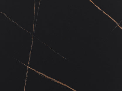 Black Round Dining Table Elliot Collection detail image by CorLiving#color_black