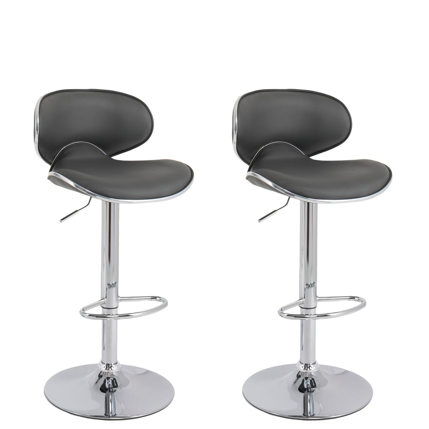 dark grey Dark Grey Bar Stools Set of 2 Marcus Collection product image by CorLiving#color_dark-grey
