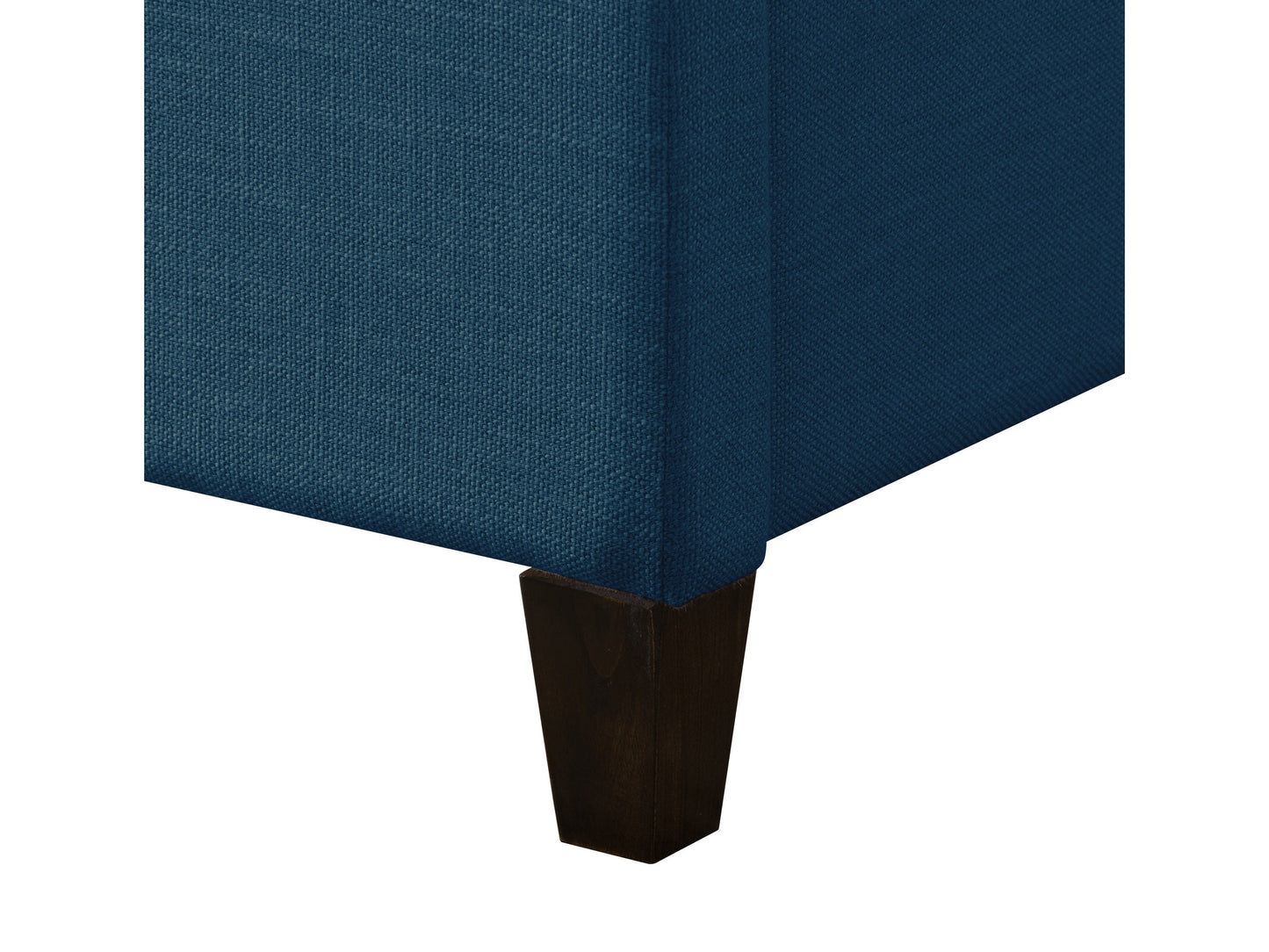 navy blue Upholstered Queen Bed Florence Collection detail image by CorLiving#color_navy-blue