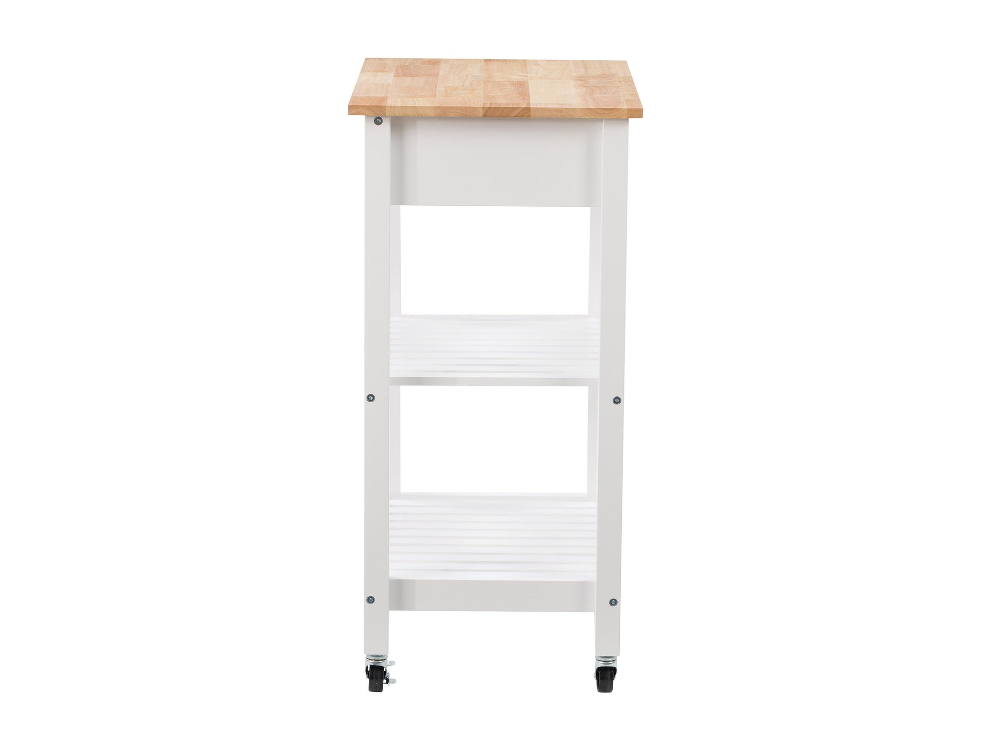 white Kitchen Cart on Wheels Sage Collection product image by CorLiving#color_white