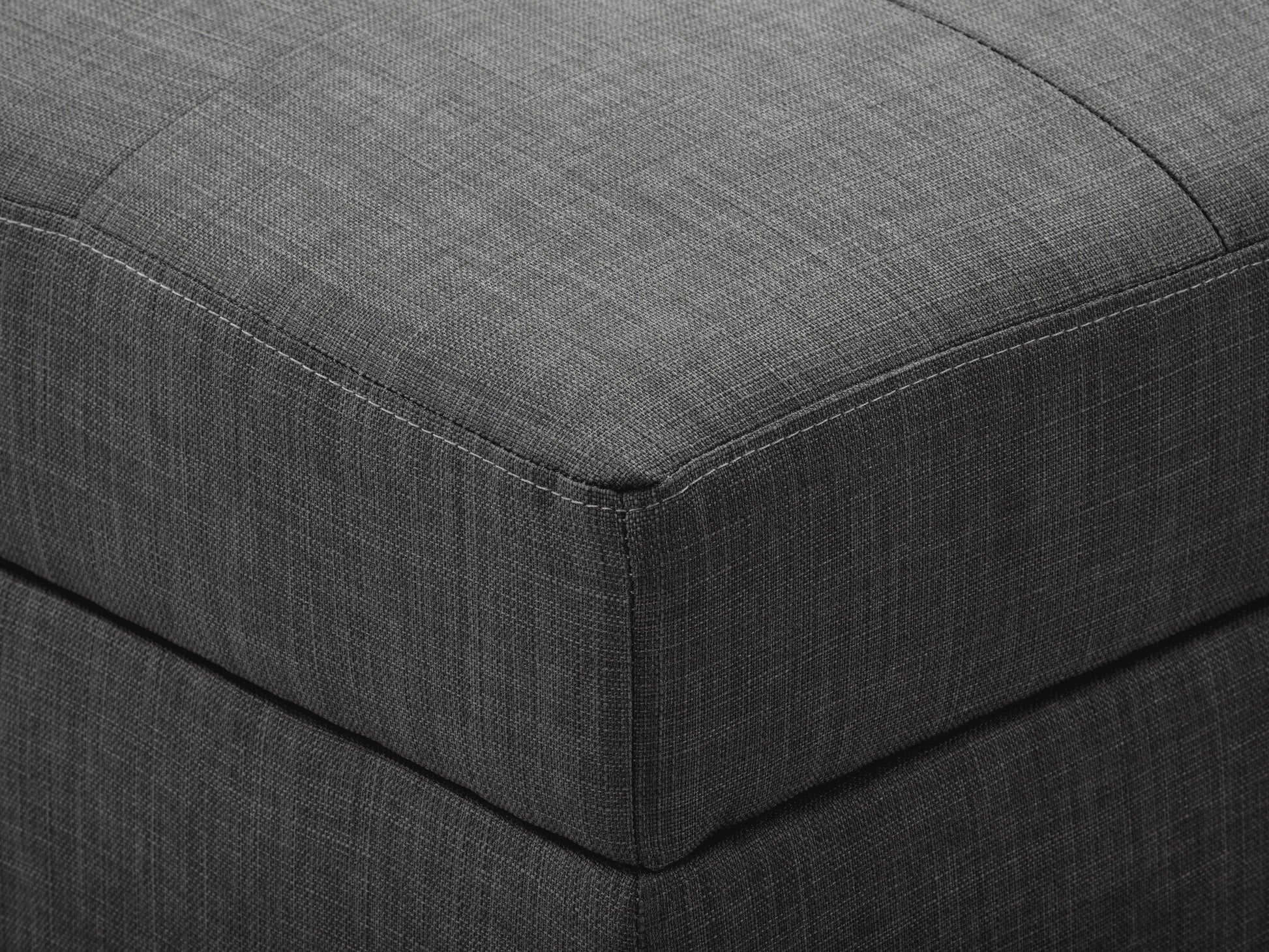 grey Tufted Storage Bench Antonio Collection detail image by CorLiving#color_antonio-grey