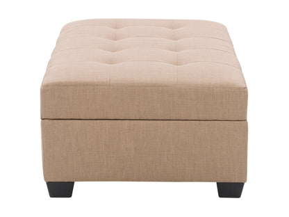 beige Tufted Storage Bench Antonio Collection product image by CorLiving#color_antonio-beige