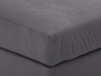 dark grey Velvet Storage Bench Perry Collection detail image by CorLiving#color_perry-dark-grey