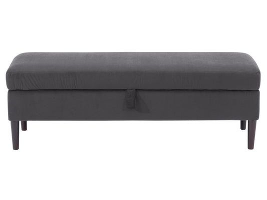 dark grey Velvet Storage Bench Perry Collection product image by CorLiving#color_perry-dark-grey