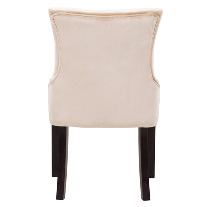 beige Velvet Accent Chairs Set of 2 Antonio Collection product image by CorLiving#color_beige-1