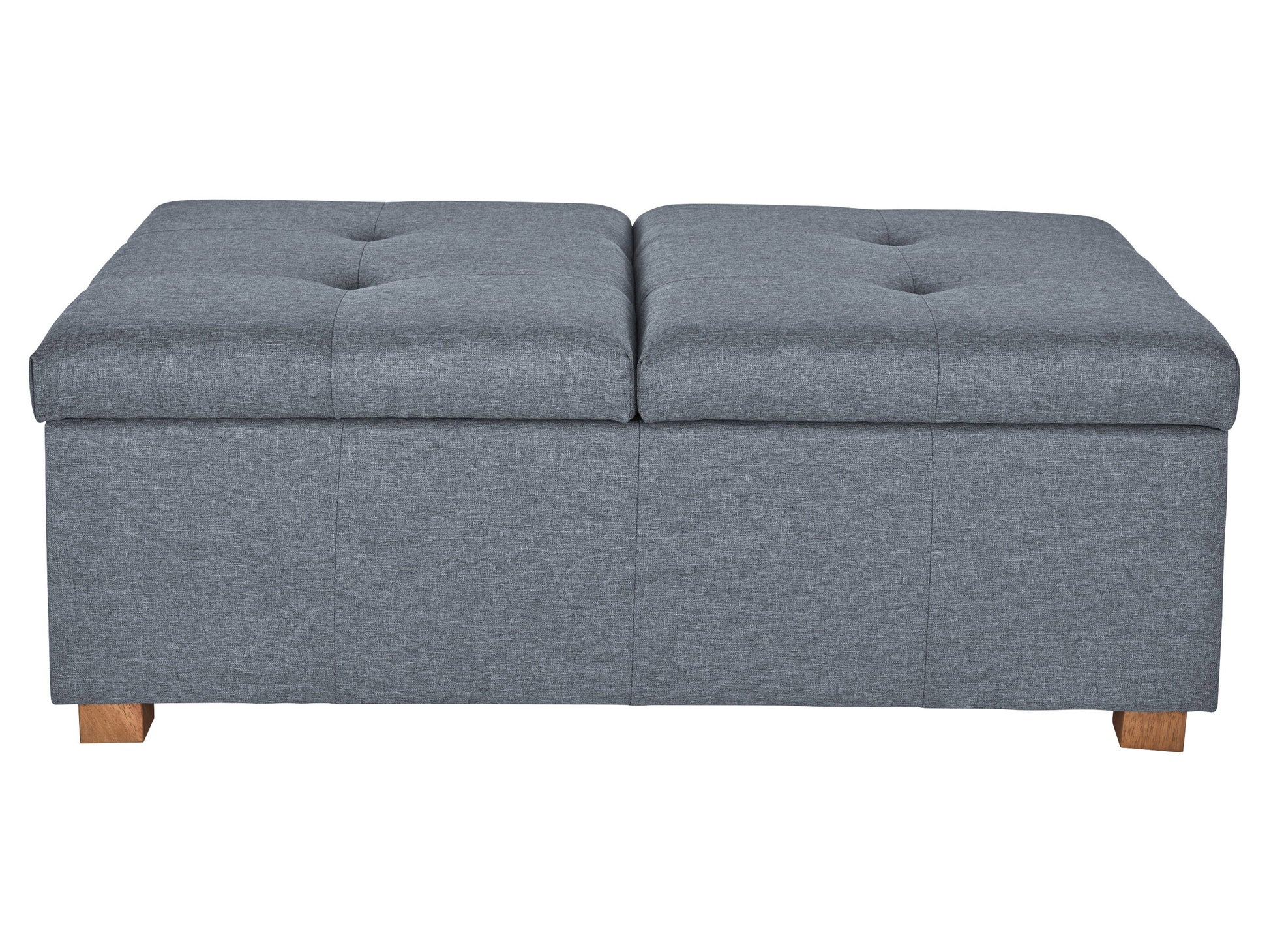 grey Double Storage Ottoman Bench Yves Collection product image by CorLiving#color_yves-grey