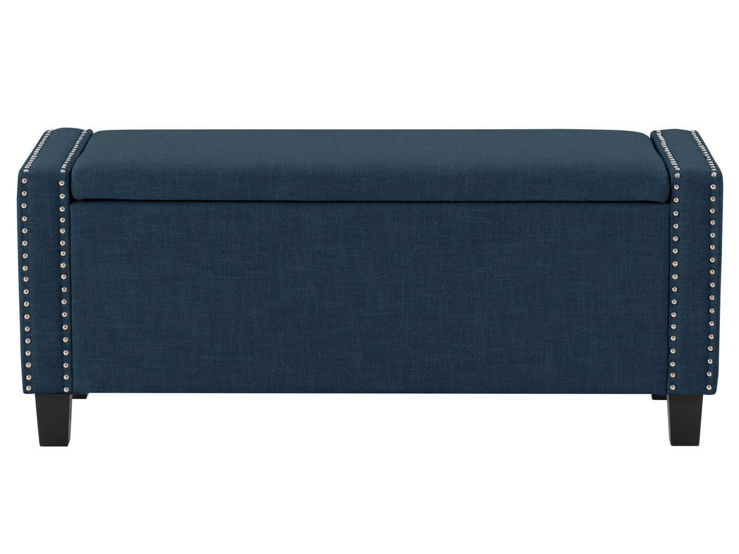 navy blue End of Bed Storage Bench Luna Collection product image by CorLiving#color_luna-navy-blue