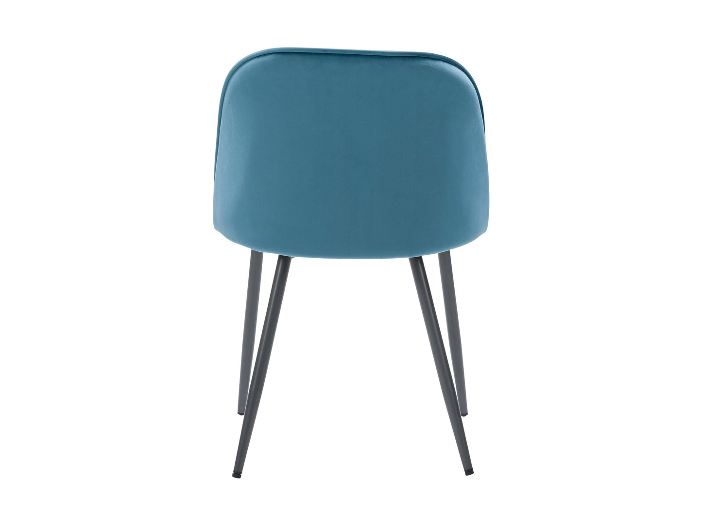 blue Velvet Side Chair Ayla Collection product image by CorLiving#color_blue