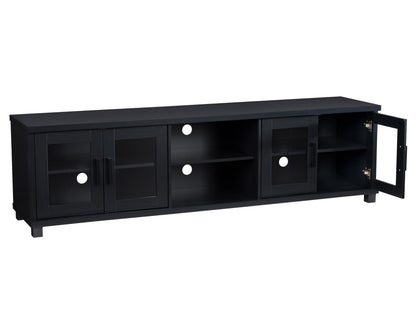 black TV Bench for TV's up to 95" Fremont Collection product image by CorLiving#color_black