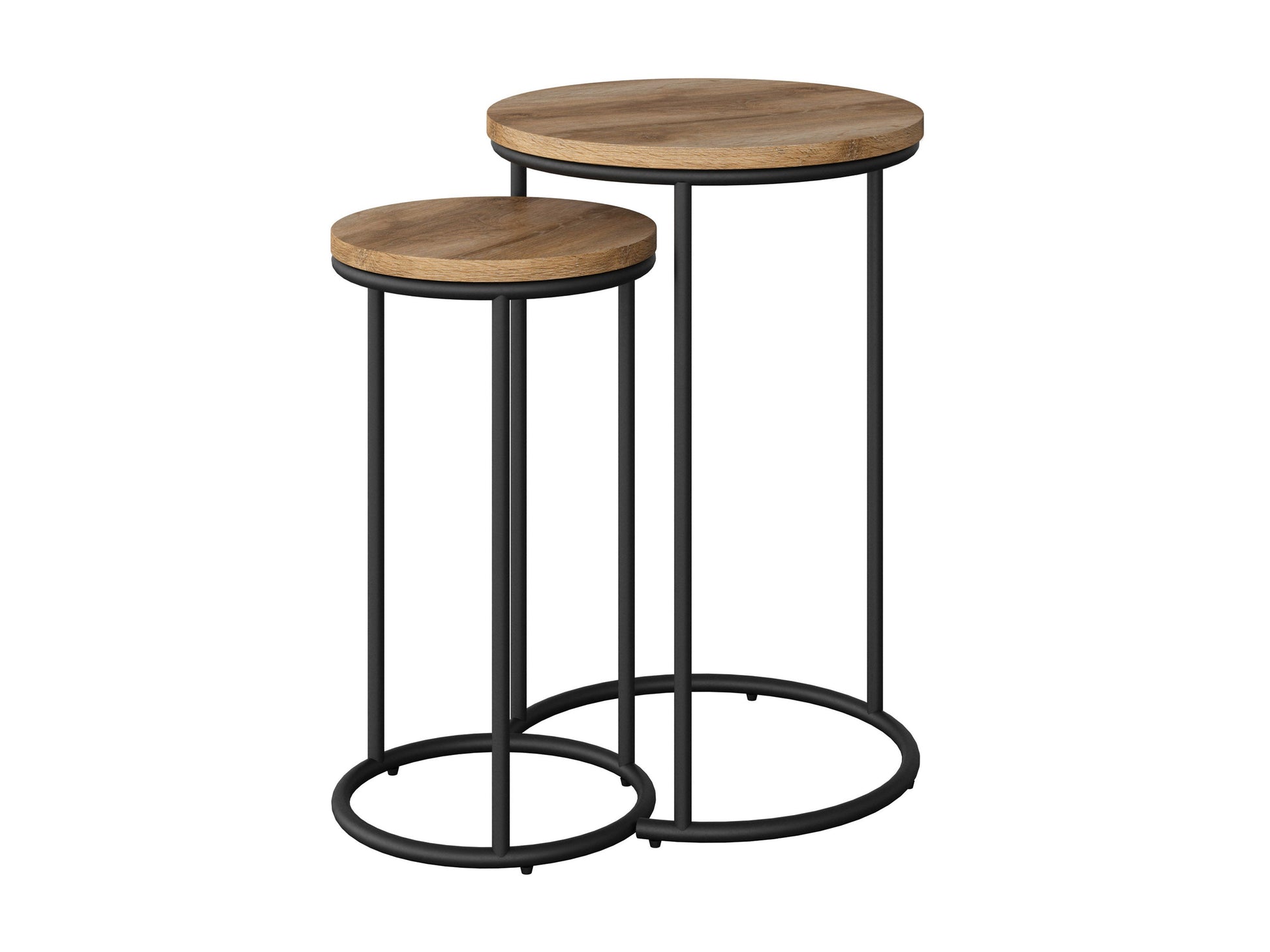 light brown Nesting Side Table Fort Worth Collection product image by CorLiving#color_fort-worth-light-wood
