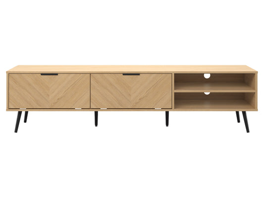 Light Wood TV Stand, TVs up to 85" Himari Collection product image by CorLiving#color_himari-light-brown