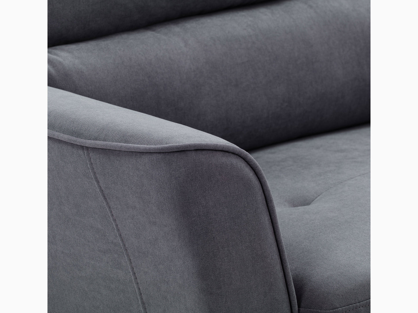 dark grey 3 Seat Sofa and Chair Set, 2 piece Caroline collection detail image by CorLiving#color_dark-grey